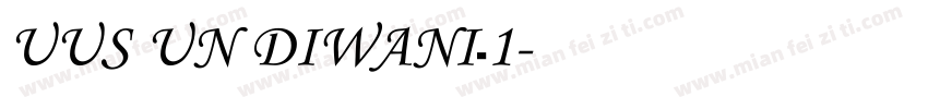 UUS UN DIWANI_1字体转换